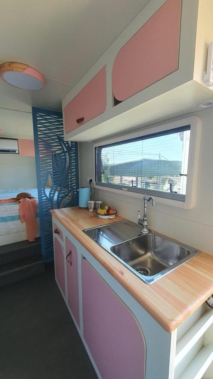 Cozy Seaview Glamping Caravan HaBonim Exterior foto